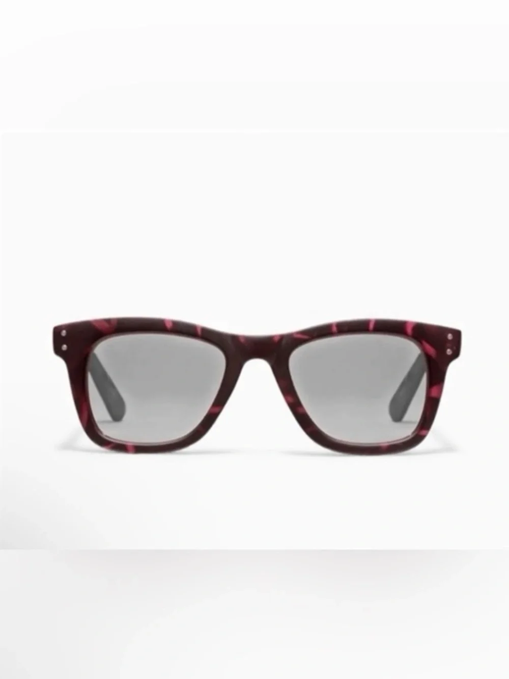 New Komono sunglasses The Allen Beetroot Tortoise wayfarer reflective